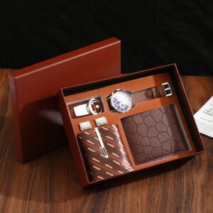 Luxury Men's Watch & Accessory Gift Box Set