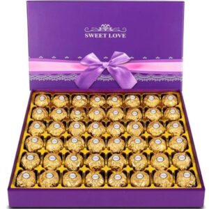 Deluxe Gold Foil Wrapped Chocolate Box